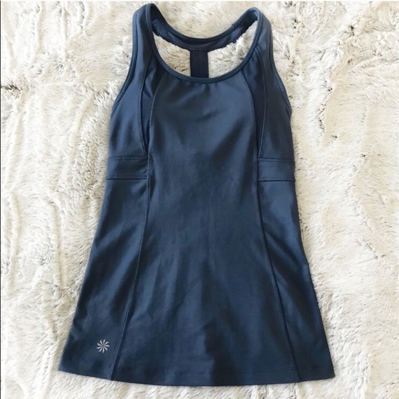 Athleta Tops - Athleta Blue Yoga T-Strap Tank Top